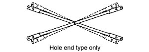 Double Hole Galvanized Diagonal Braces